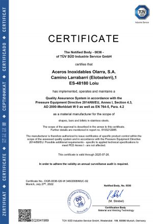 Cert_W0_PED_Aceros_Inoxidables_Olarra_2022